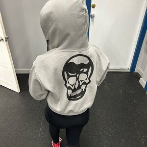 Gray Women's Hoodie Jacket